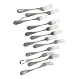 12 fourchettes plaqué argent