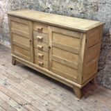 Buffet Very René Gabriel - Raw Oak - Reconstruction Furniture - Year