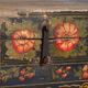 Antique Chinese chest painted in pine wood – China, circa 1900
