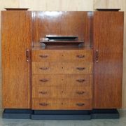 Art Deco Double Wardrobe Chest of Drawers 1920