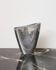 Vase moyen "Sillage" en fonte d'aluminium, 1970s