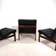 France & Son Set of 3 Modular Leather Armchairs by O. Gjerløv-Knudsen/T. Li