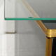 70s lacquered black and gold hairdresser