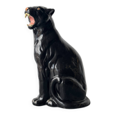 Ceramic panther, Italy 1970