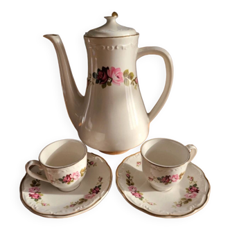 Coffee maker / Teapot 🫖 & 2 cups Digoin Sarreguemines