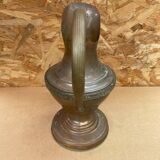 Ancien pichet gaor villedieu cuivre & anse laiton vintage