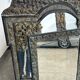 Mirror in brass and blackened wood Louis XIII style around 1880 h: 149 cm