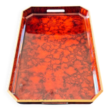 Plateau octogonal Otagiri laqué
