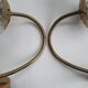 Pair of vintage gold wall sconces, France