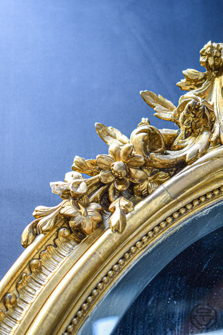 19th-century golden mirror