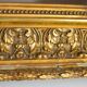 Antique gilded frame in wood and stucco, carved, original gilding