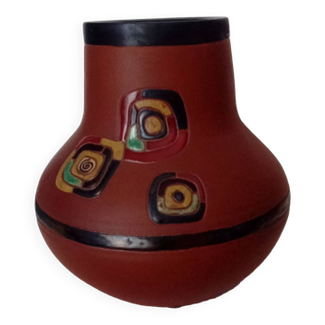 Very original vintage terracotta vase