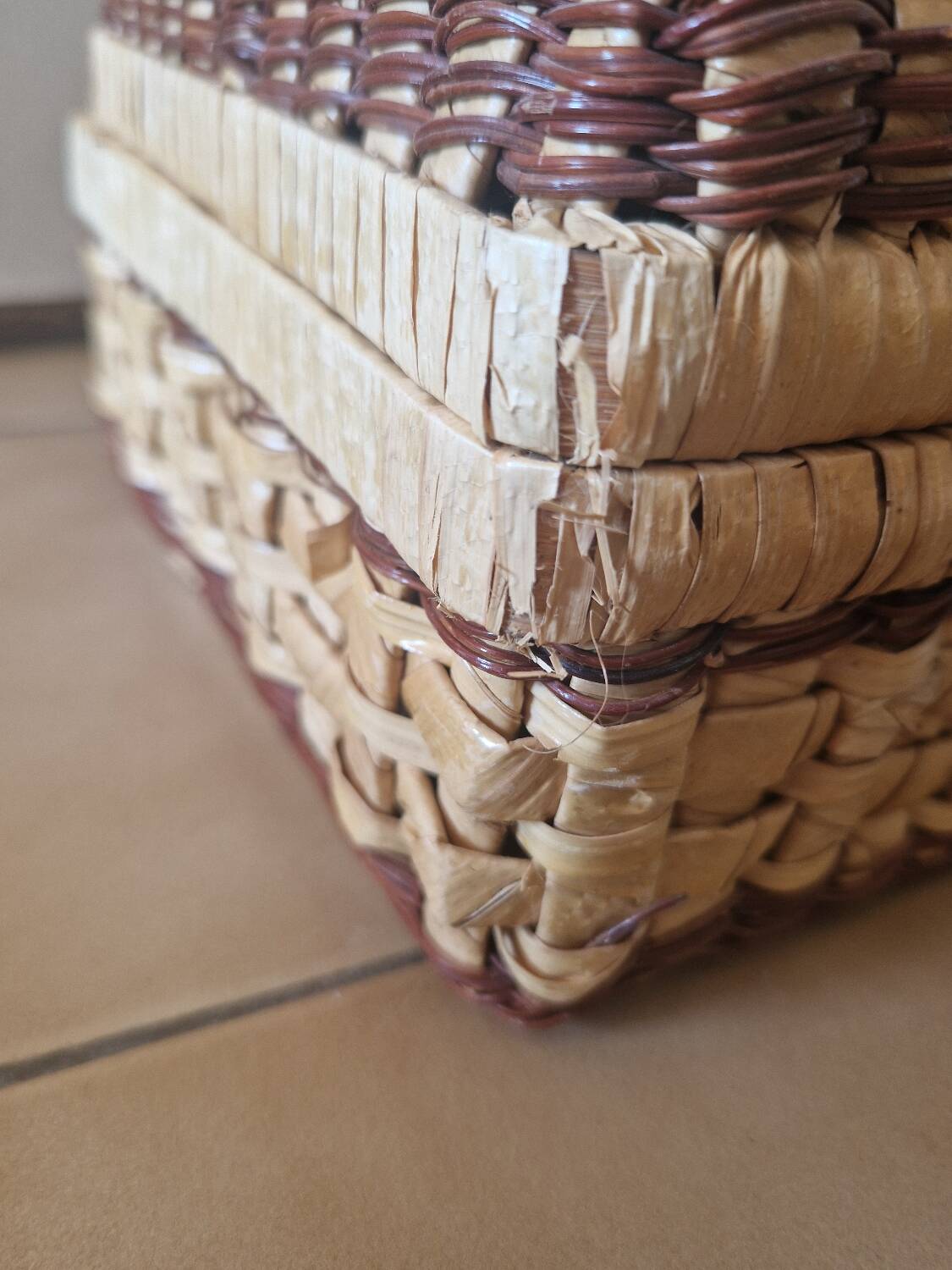 Rattan suitcase, 1950s