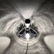1 of 2 XL Wave Wall Lamps or Flush Lights by Koch and Lowy for Peill and Pu