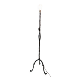 Lampadaire fer forgé ajouré vintage 1960