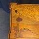 Art Nouveau coffee table with marquetry.