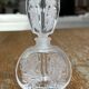Pair of antique frosted crystal perfume bottles – Signed Charet