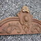 Old pediment in oak