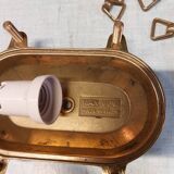 Brass marine corridor wall light