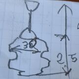 Pendant lamp 1960 to 70 in opaline 2 colors, 30x40