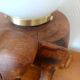 Elephant lamp and opaline