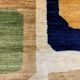 Afghan Chobi Art Deco Rug 190x130 cm Blue, Beige, Gold, Medium