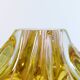 Bol à fruits en verre organique vintage du milieu du siècle Murano