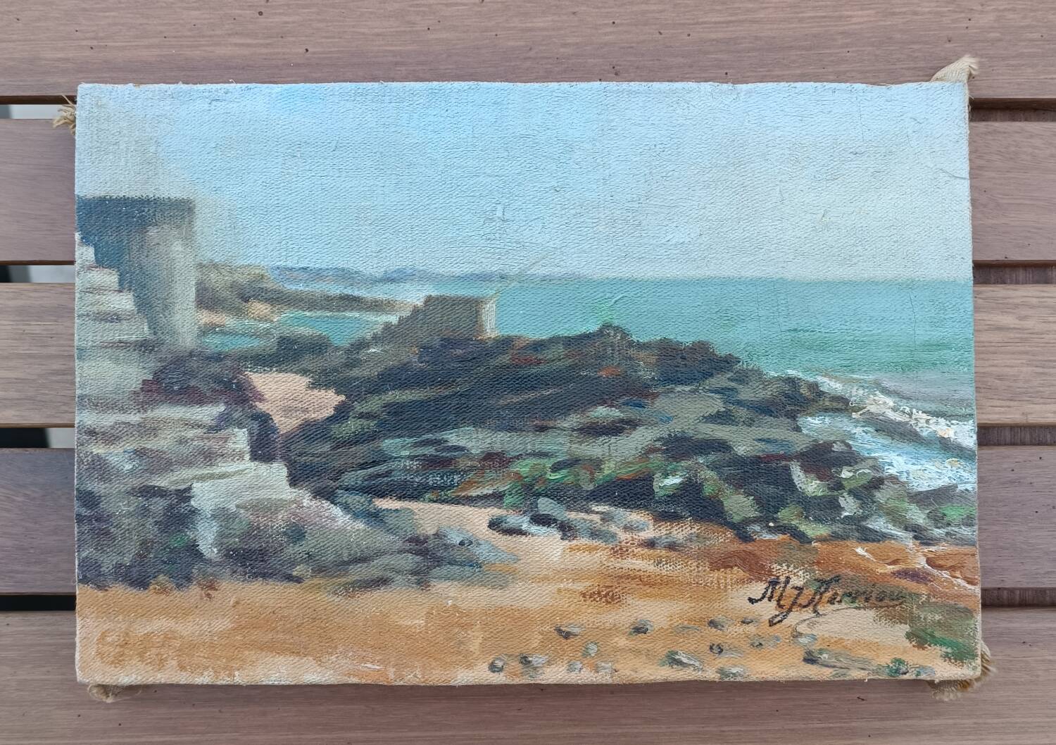 Marine landscape painting