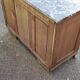 Small Buffet Commode Solid wood 4 drawer - Red marble - 1950