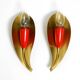 Two original Mid Century Modern brass sconces