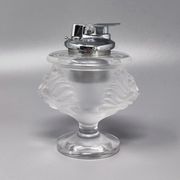1970s Smoking Set  by Lalique. Signed on The Bottom. Made in France