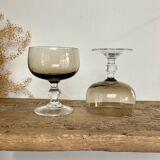 6 luminarc smoked cups