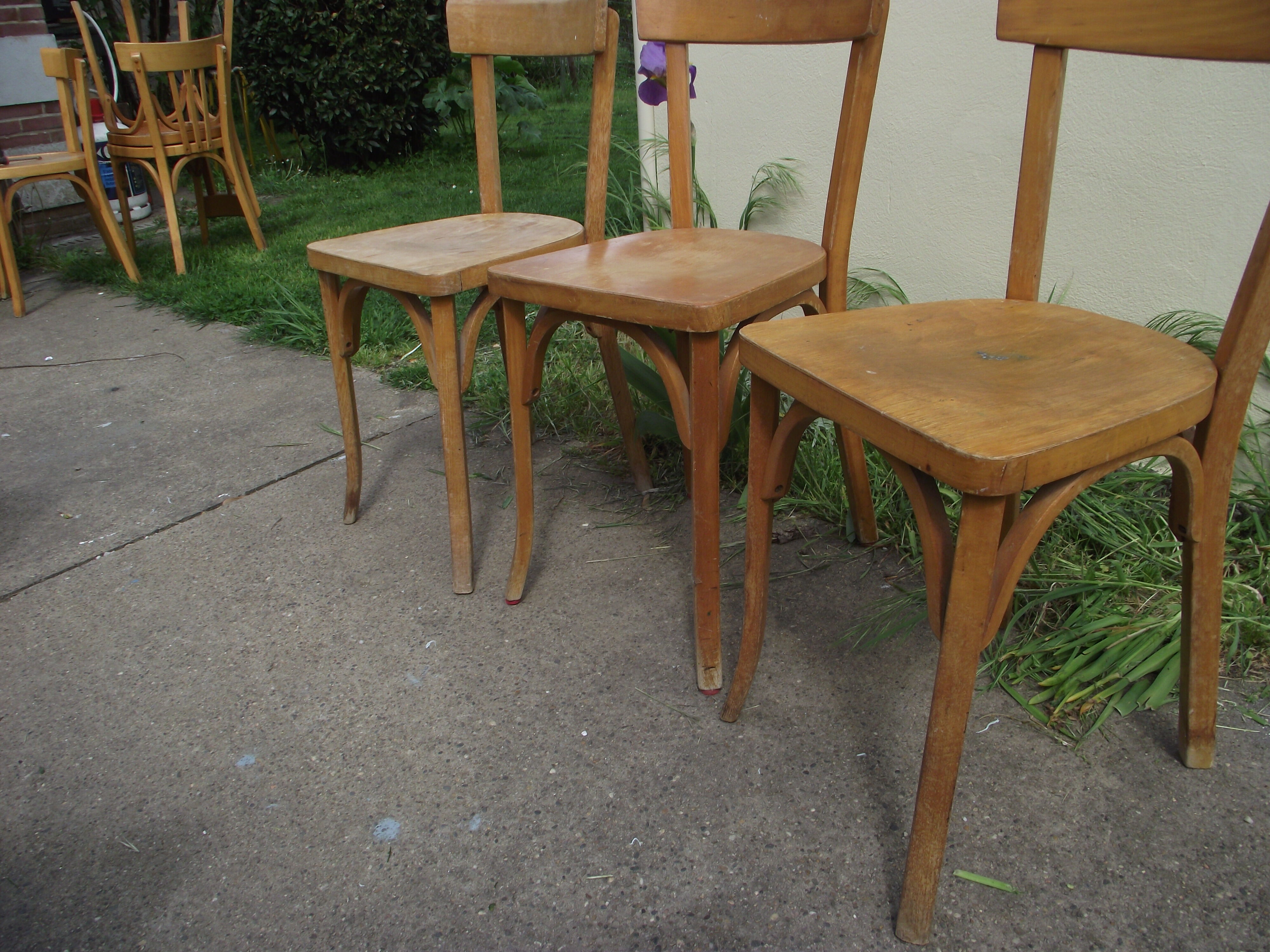3 Bauman bistro chairs