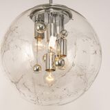 Large Sputnik ball pendant by Doria, Germany, 1970s.