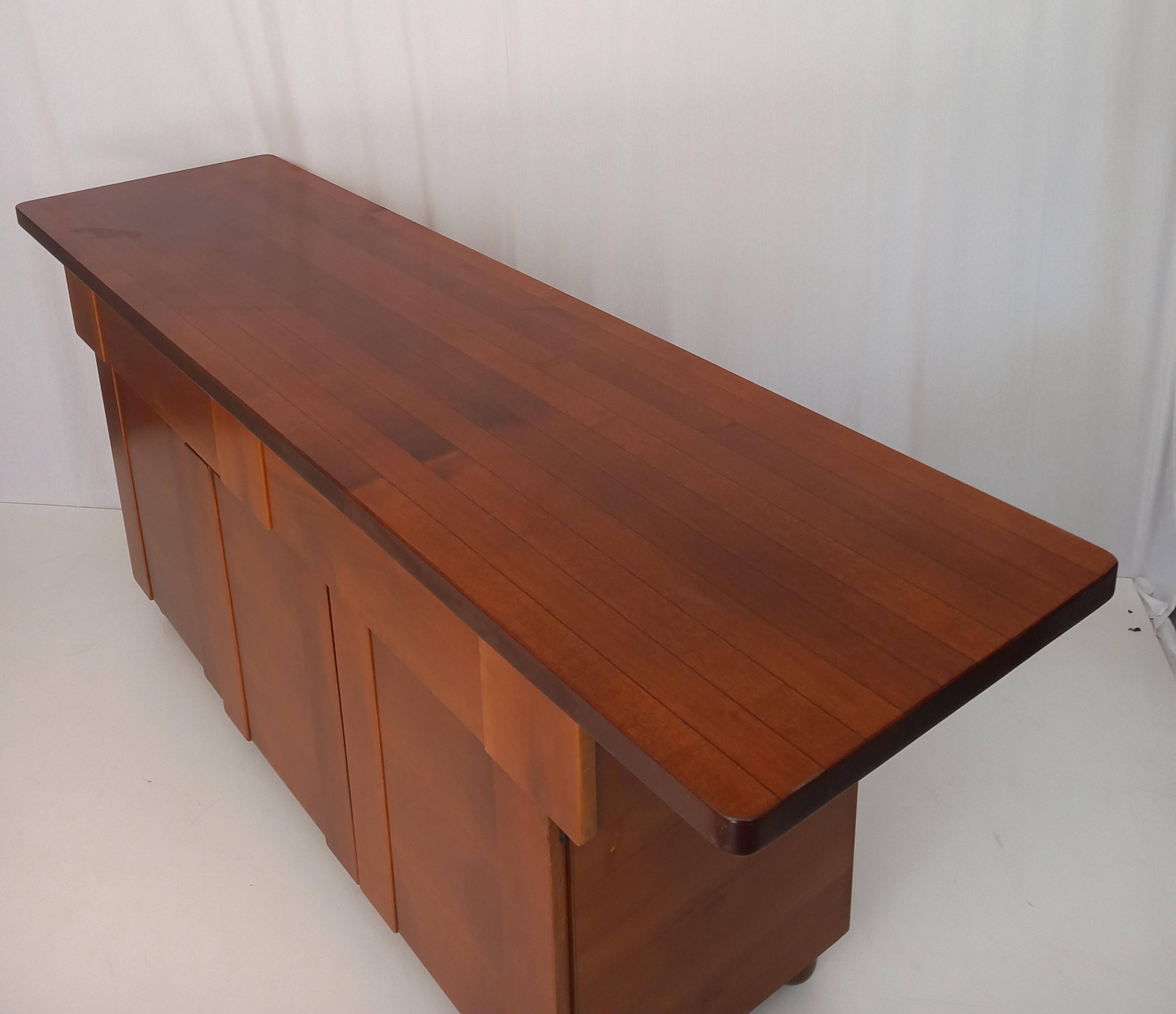 Italian Mid-Century Walnut Sideboard, 1970s