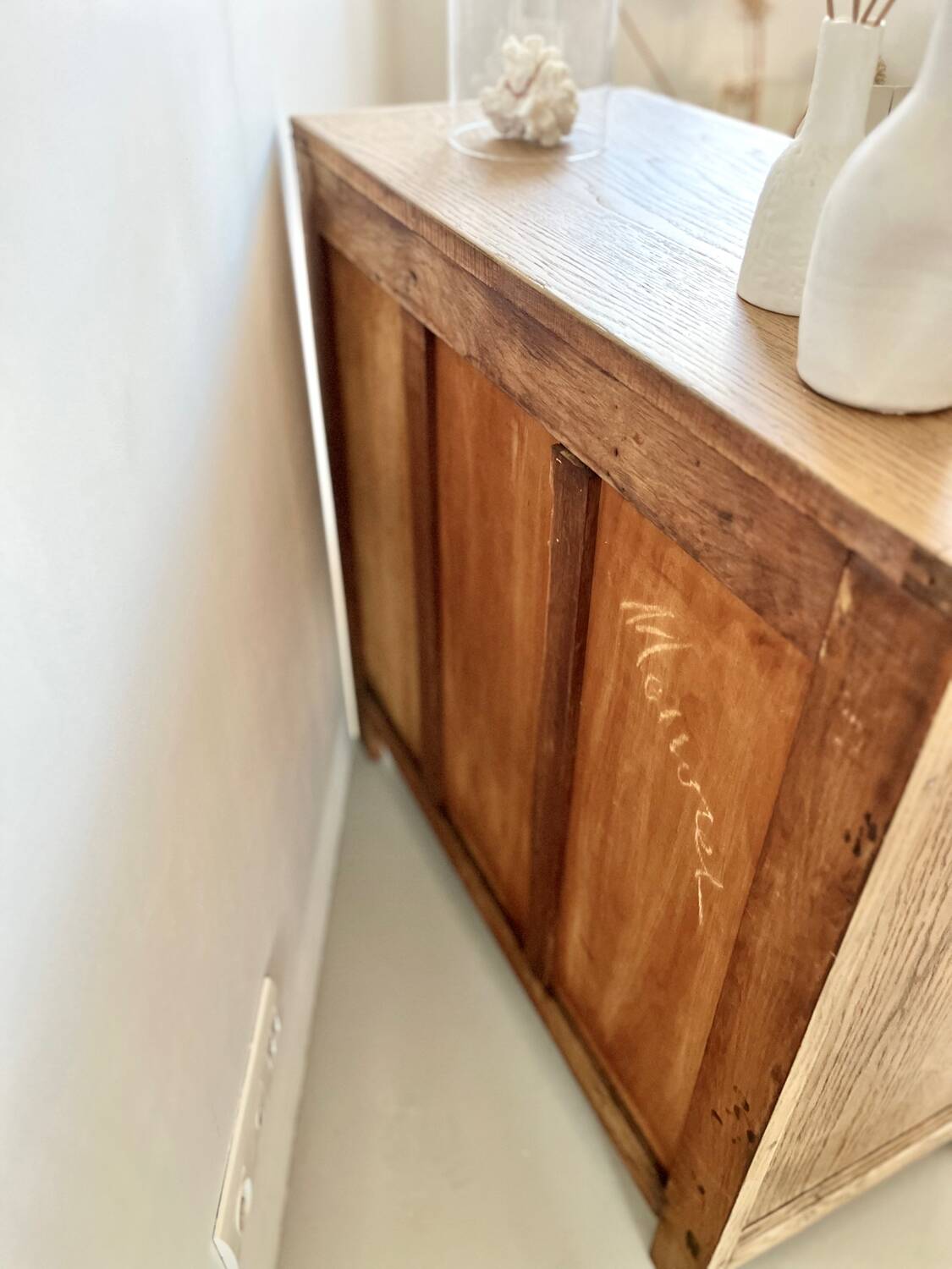 Commode Art Déco en chêne restaurée