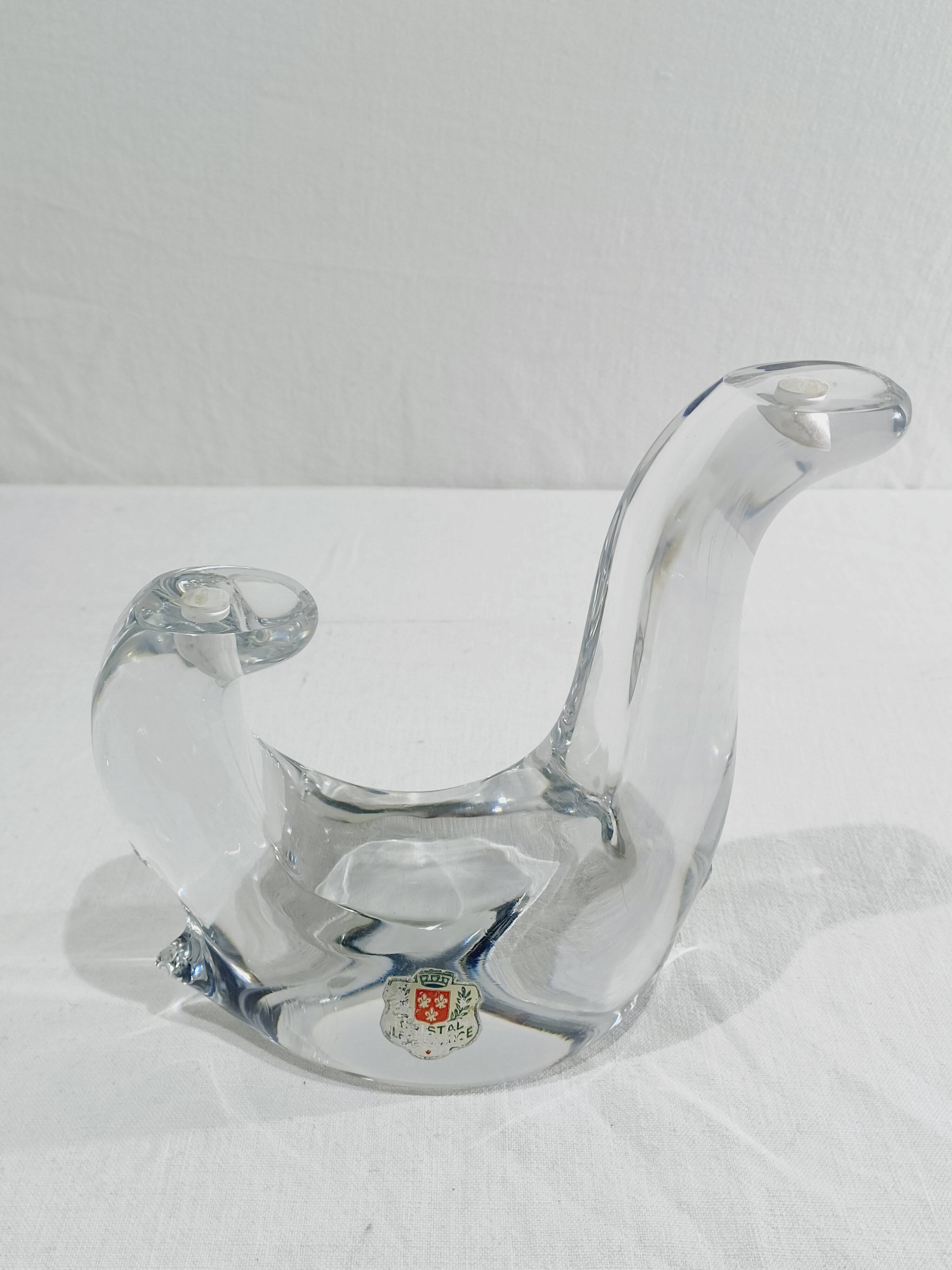 Pair of crystal candlesticks