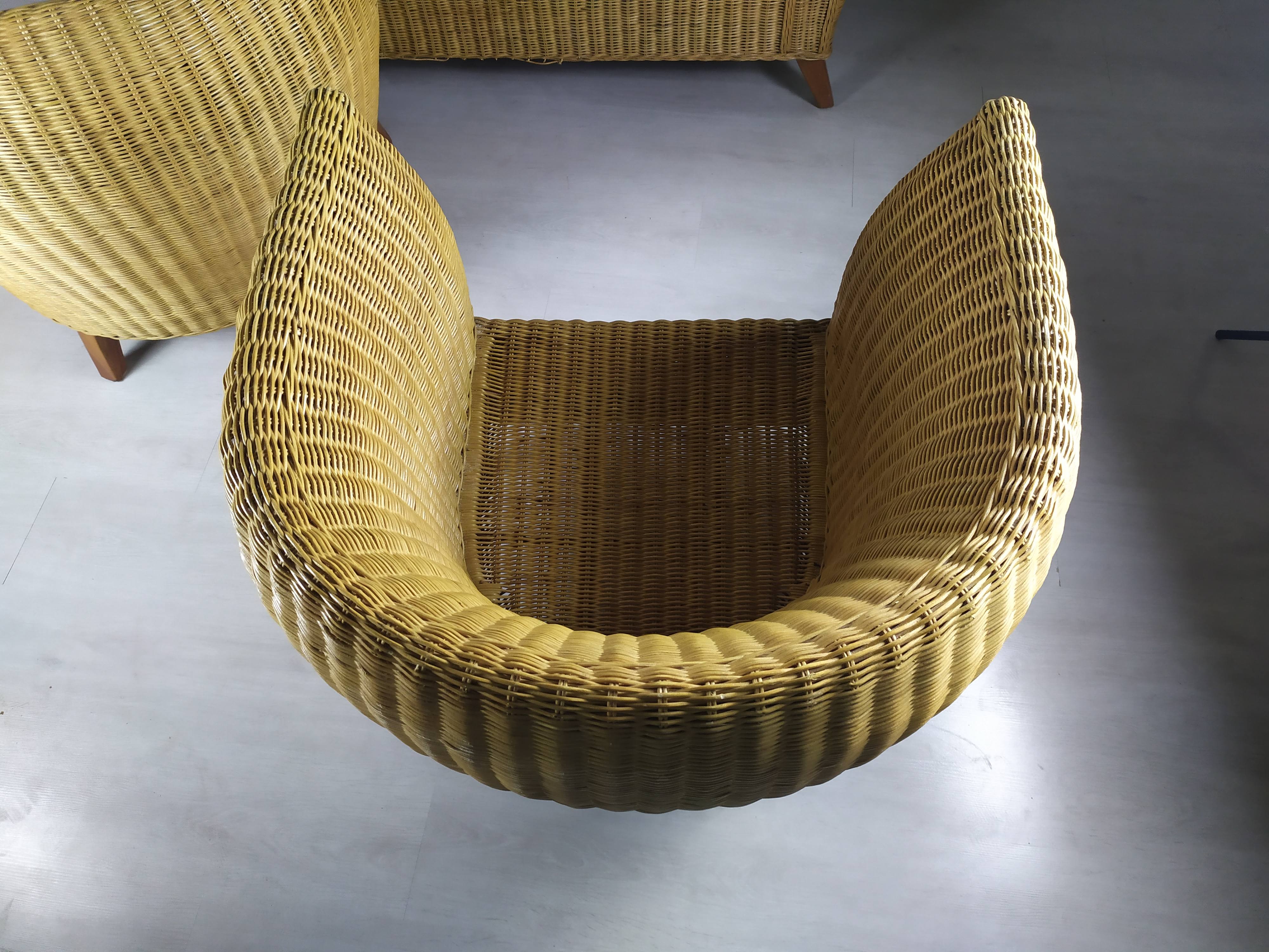 Sofa rattan armchairs