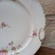 Porcelain plate with floral decoration, gilding, and relief MR France 25.5cm