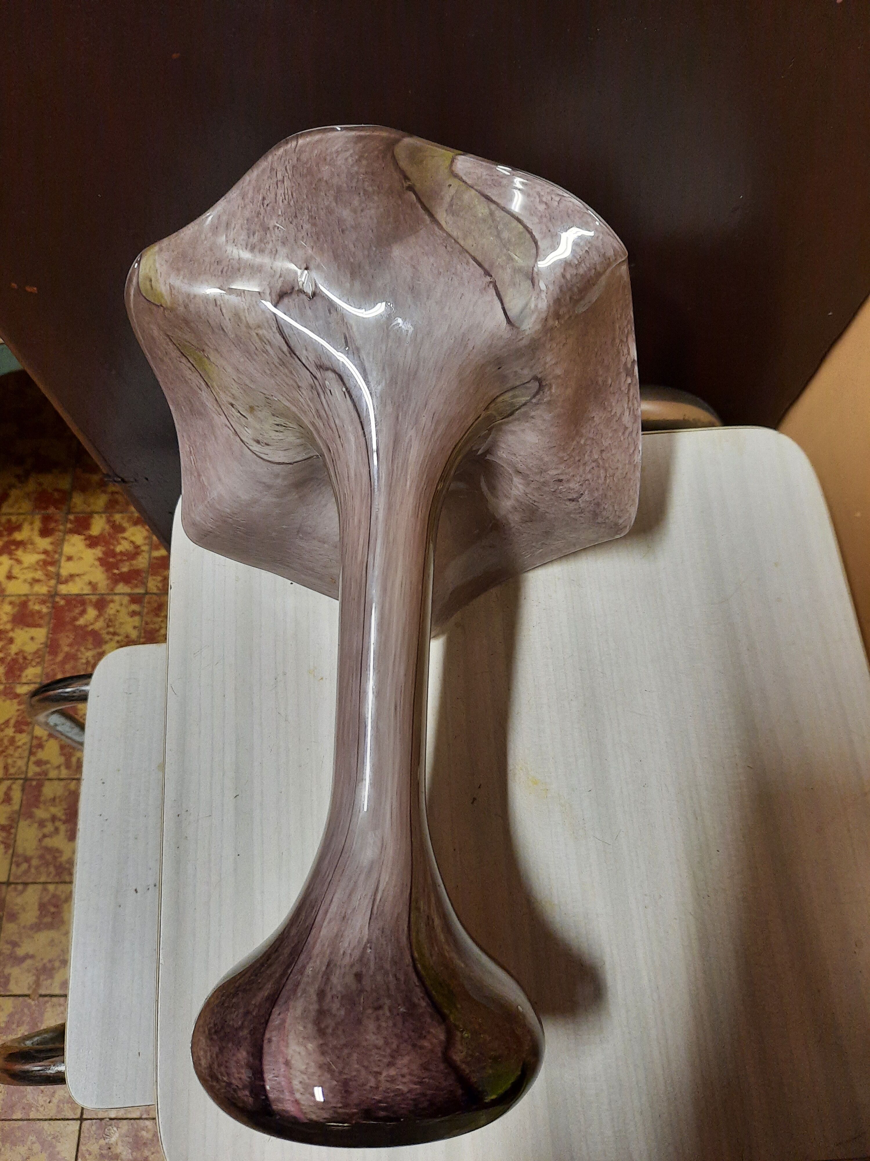 Murano colored glass vase