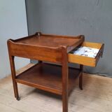 Pair of English mahogany sofa tips