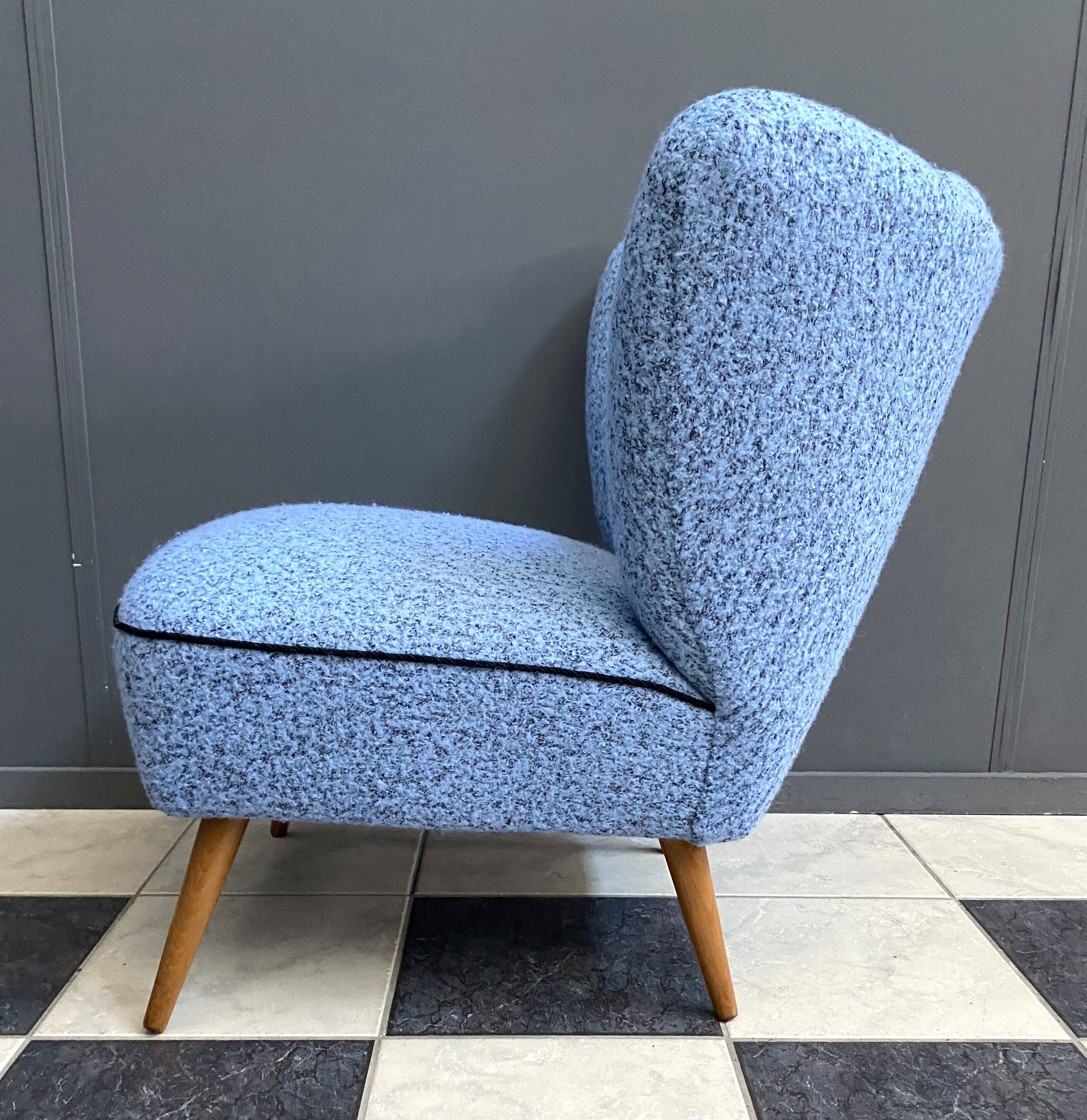 Blue cocktail chair 1950s