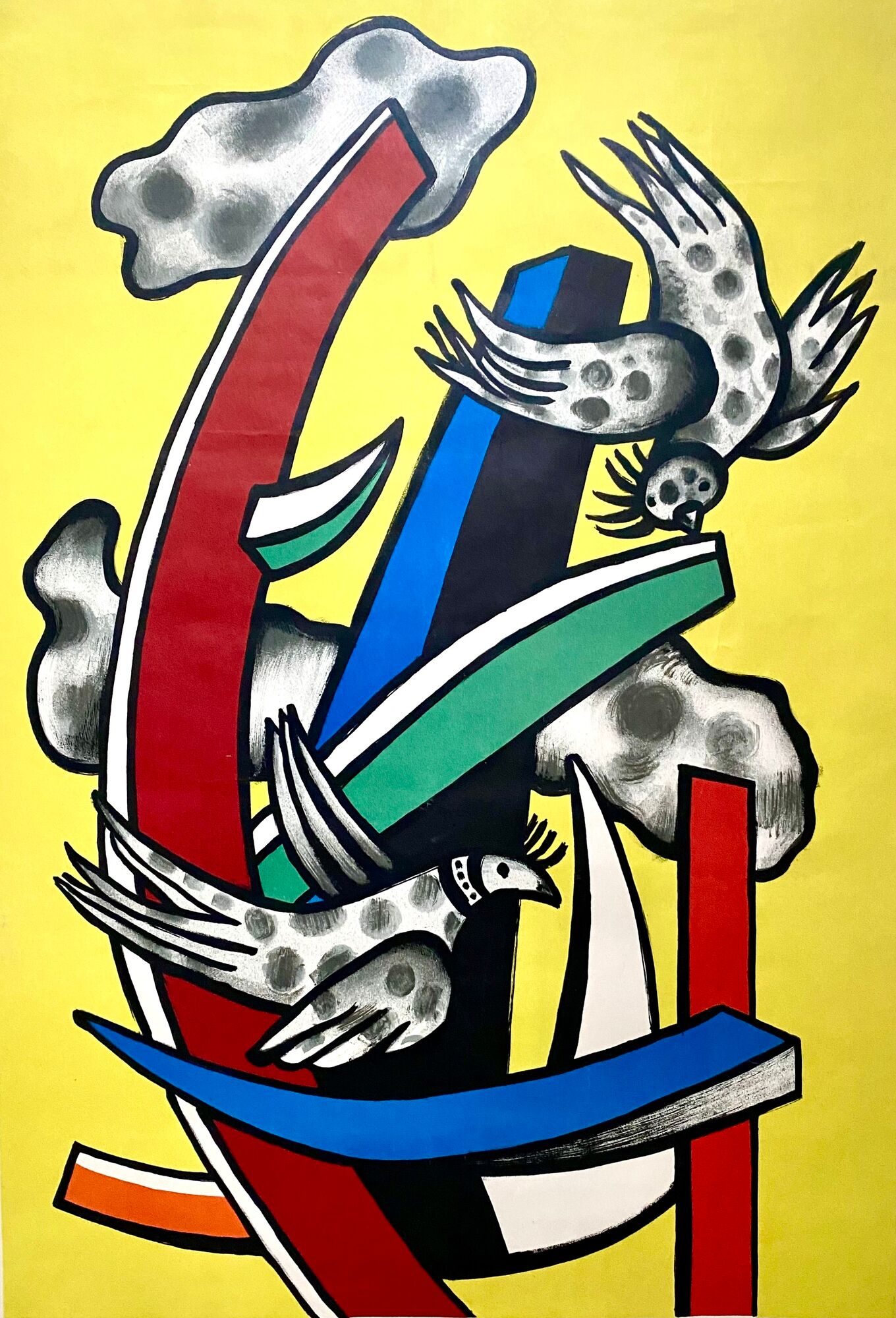 Fernand Leger, Original lithographic poster from the Museum of Decorative Arts, 1956