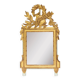 French gold mirror with a Louis XVI style pediment c. 1940/50 (95*54 cm)