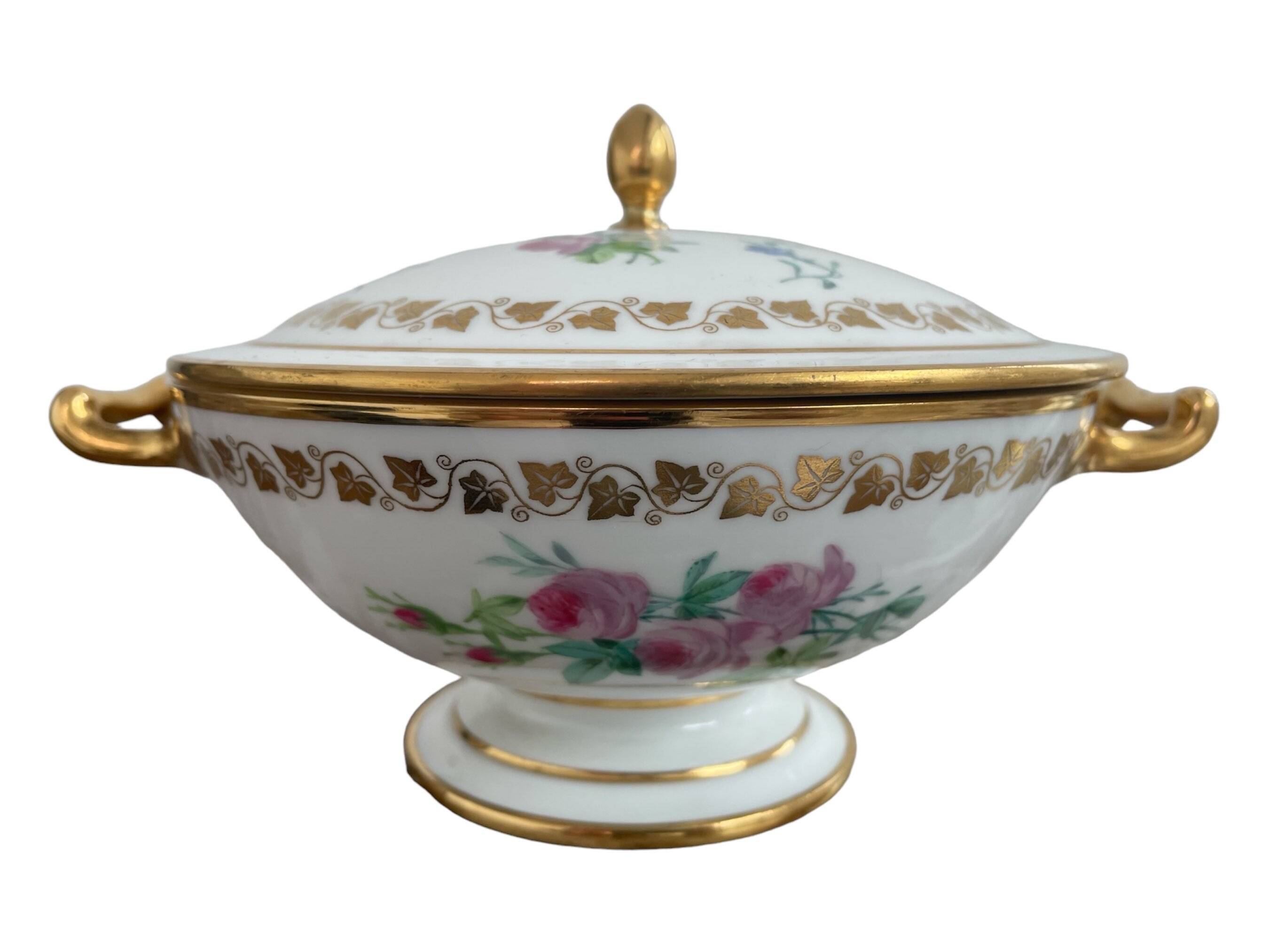 Antique, bezel, Sèvres porcelain, Royal Manufacture, 19th century, Louis-Philippe period