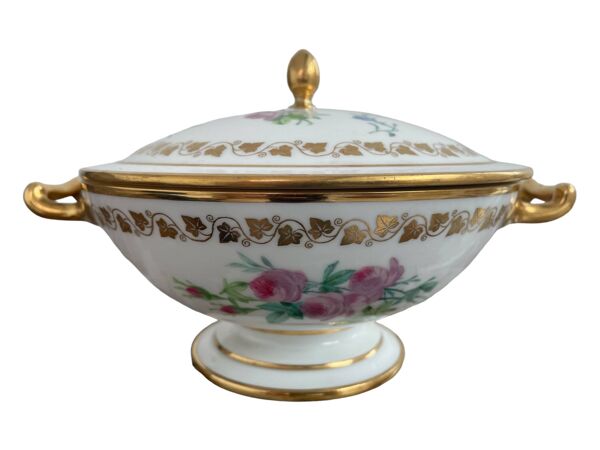 Antique, drageoir, porcelaine de Sèvres, Manufacture Royale, XIXème, époque Louis-Philippe