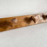 Vintage wooden heart coat rack