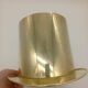Ice Bucket Champagne Cooler Top Hat Vintage Brass