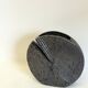 Dark gray ceramic vase by Nereo Boaretto
