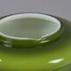 Vintage 1970s Green Cased-Glass Mushroom Lamp From Sweden.